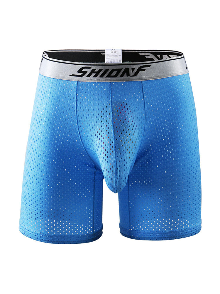 2 Pack Men's Mesh Separate Pouch Boxers Briefs | dmunderwear detail image 19