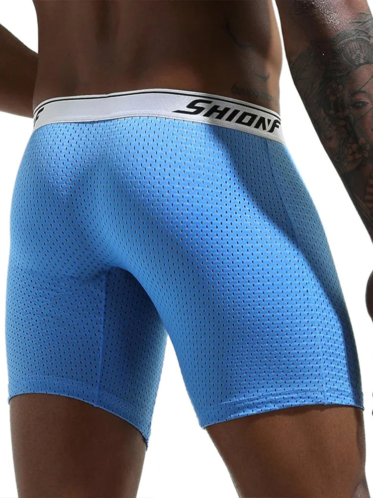 2 Pack Men's Mesh Separate Pouch Boxers Briefs | dmunderwear detail image 4