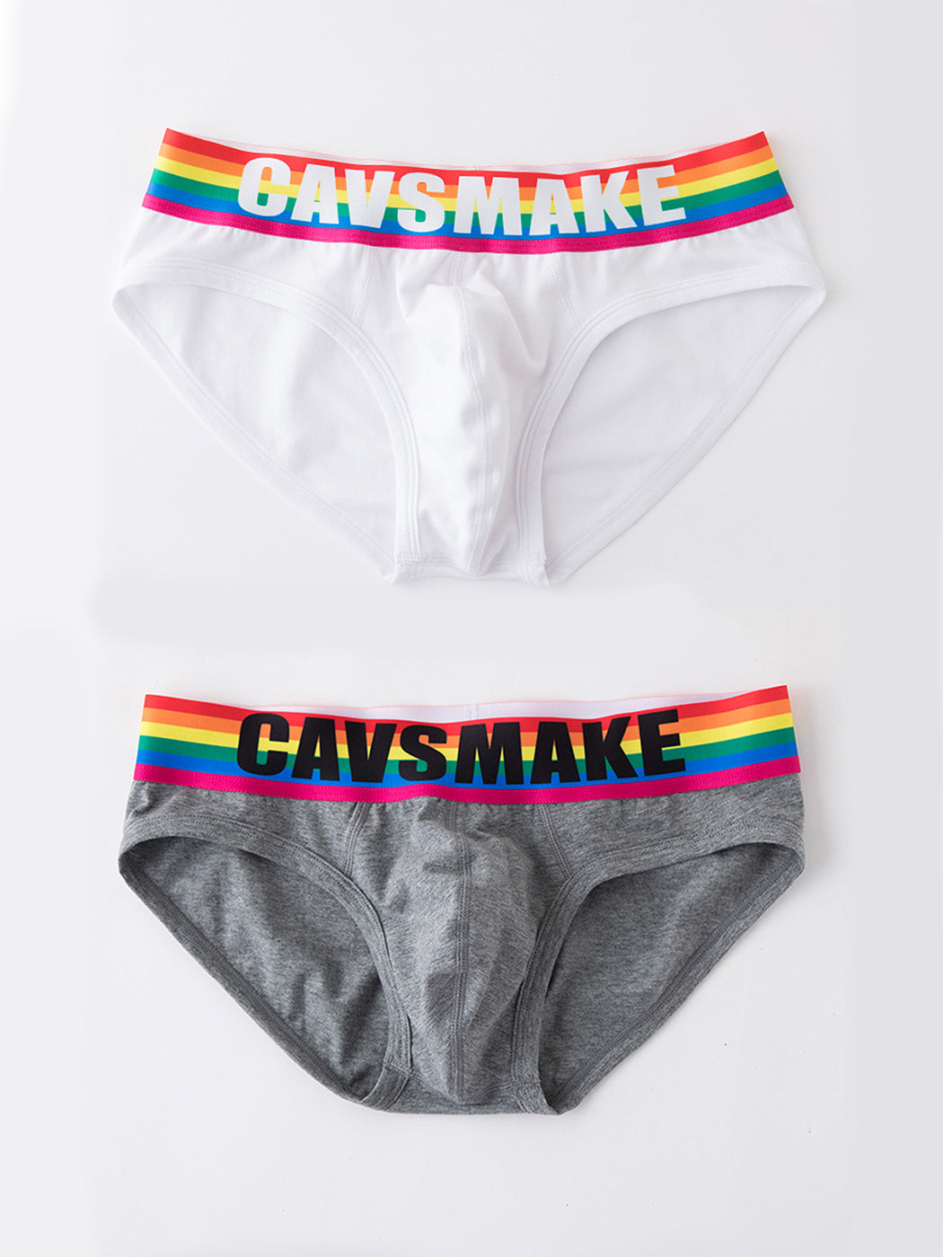 2 Pack Men's Rainbow Comfy Cotton Underwear | dmunderwear detail image 14