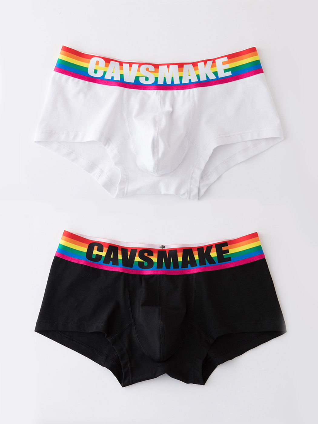 2 Pack Men's Rainbow Comfy Cotton Underwear | dmunderwear detail image 17