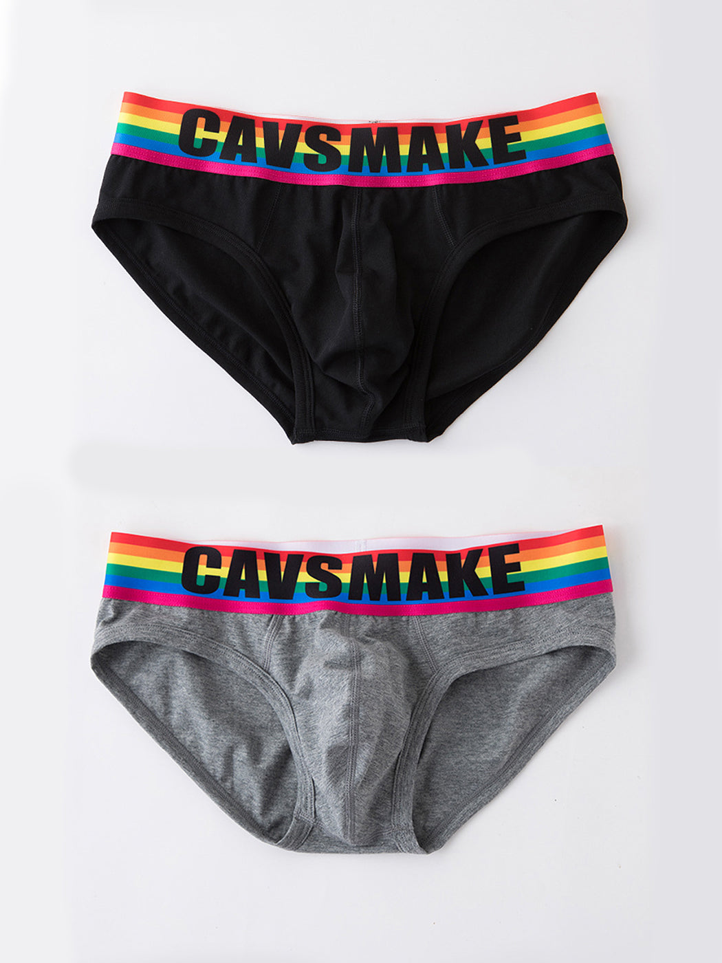 2 Pack Men's Rainbow Comfy Cotton Underwear | dmunderwear detail image 8