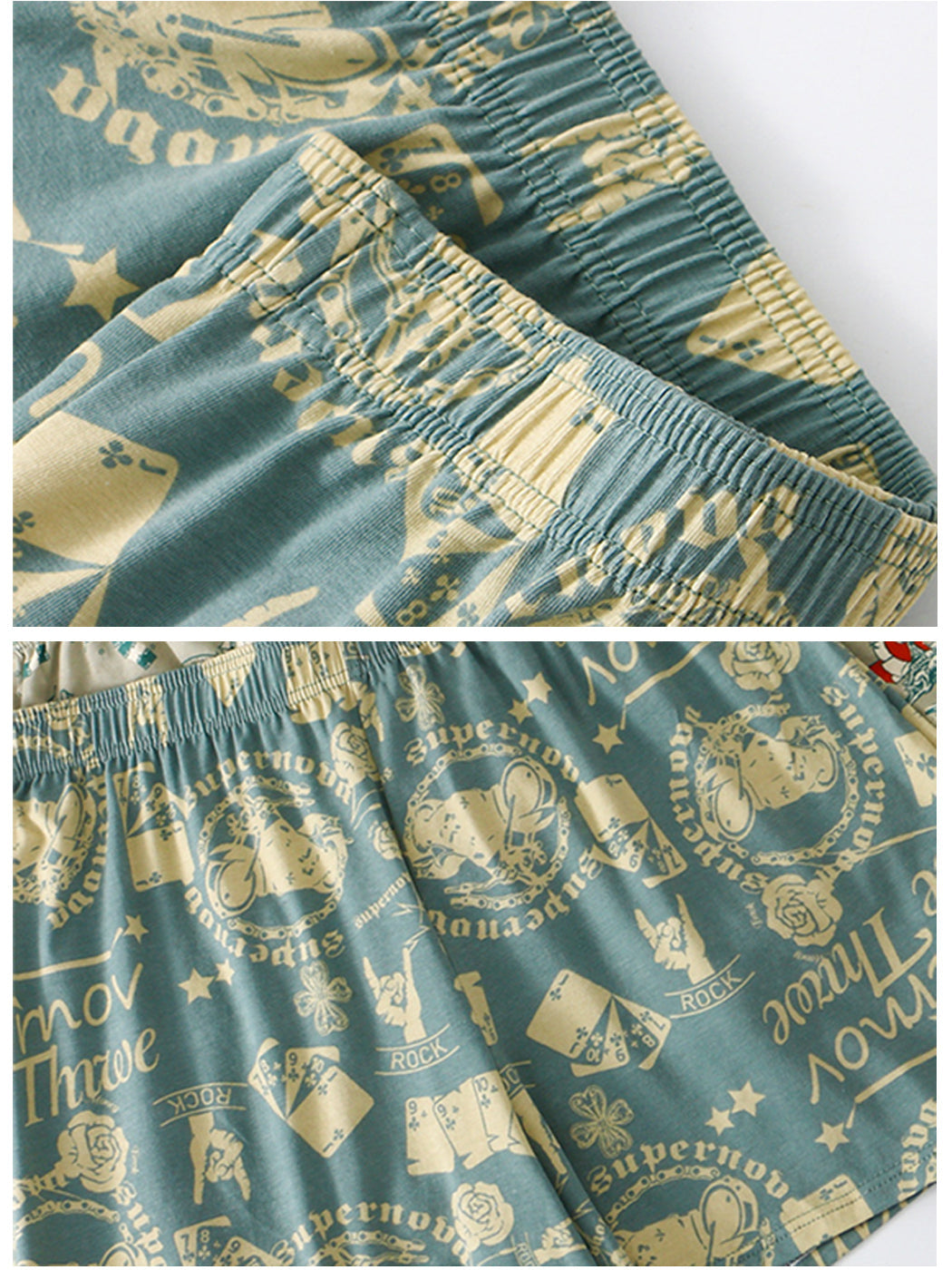 2 Pack Men's Relaxed Printed Cotton Boxers | dmunderwear detail image 10