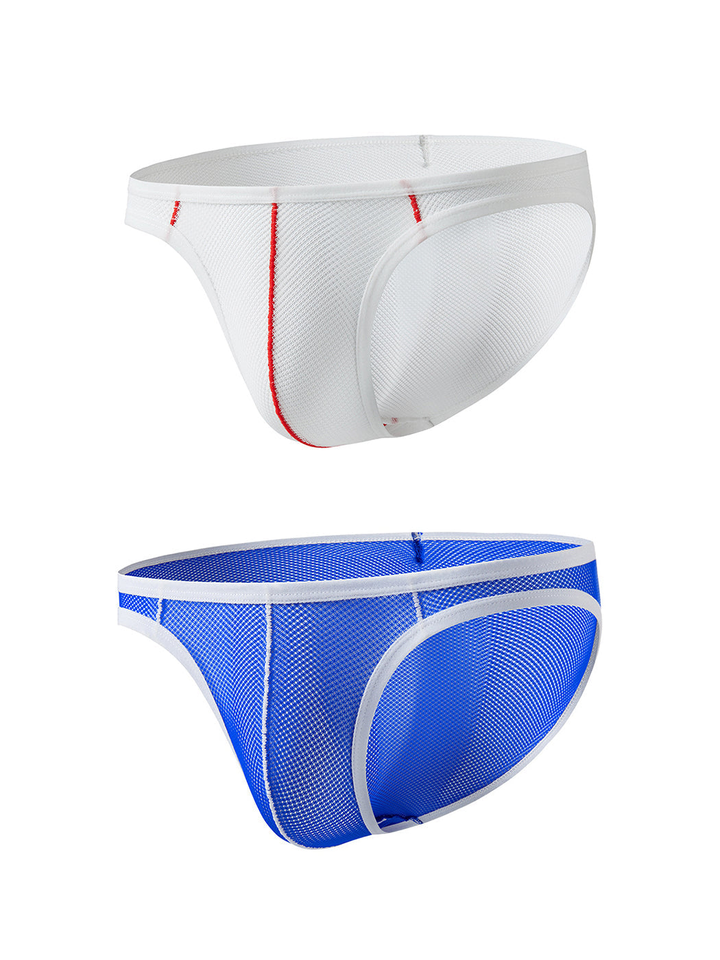 2 Pack Men's See-through Mesh Bikini | dmunderwear detail image 8