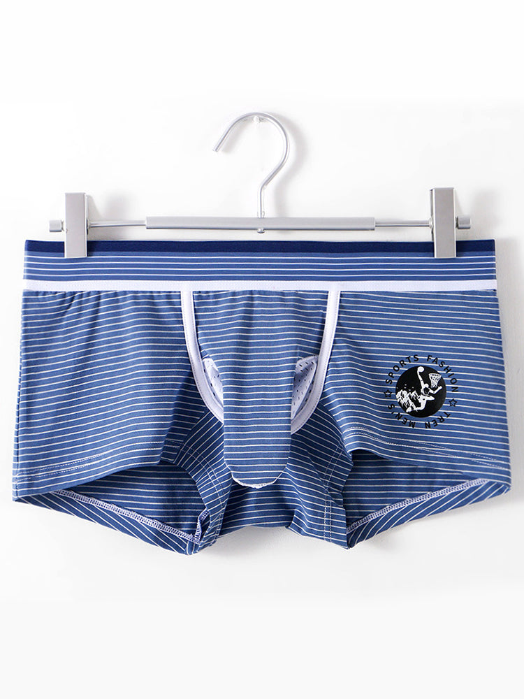 2 Pack Men's Separate Support Pouch Cotton Trunks | dmunderwear detail image 16