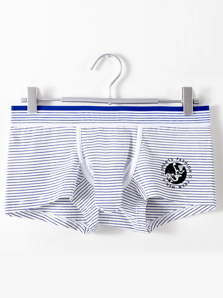 2 Pack Men's Separate Support Pouch Cotton Trunks | dmunderwear detail image 2