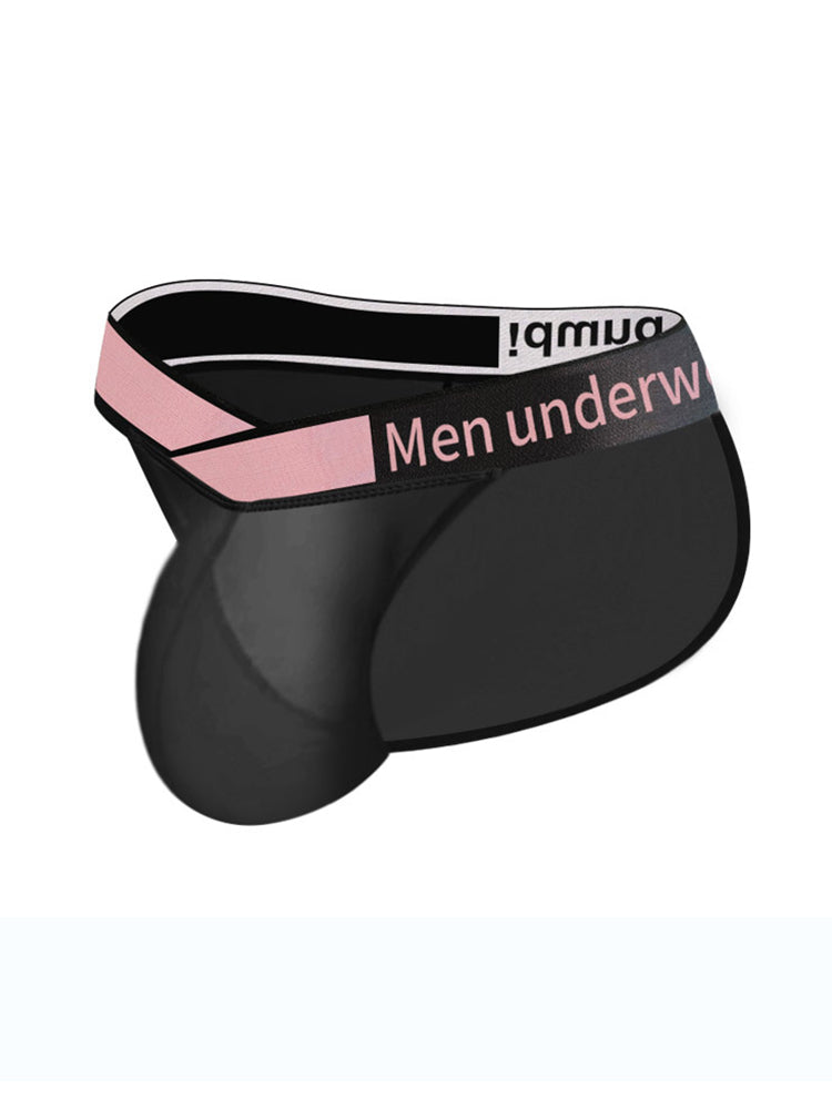 2 Pack Men's Sexy Bikini with See-through Pouch | dmunderwear detail image 13