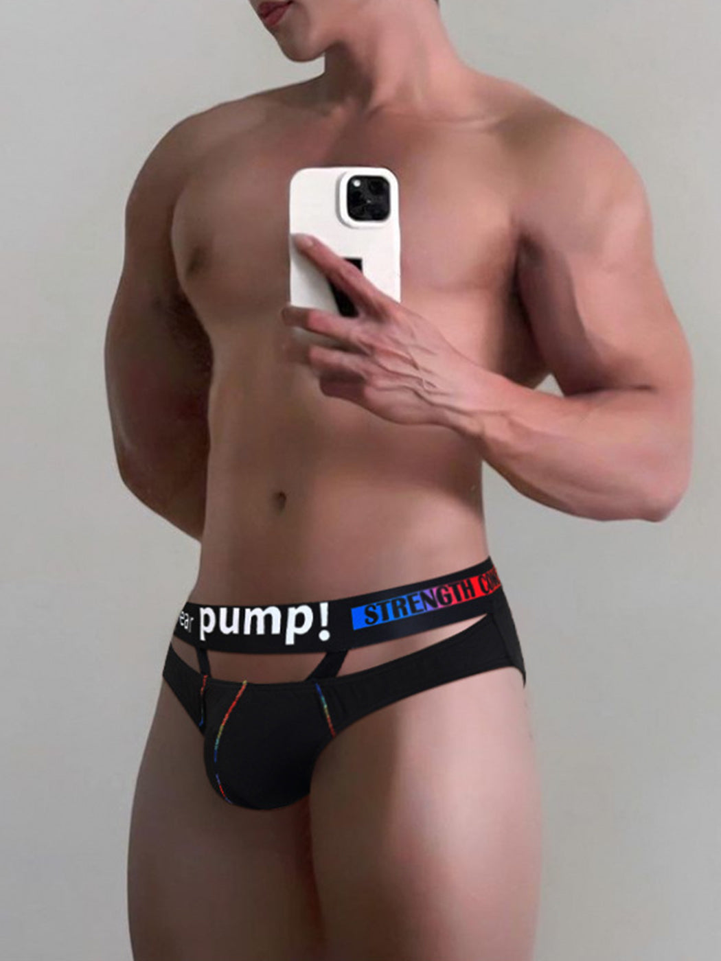 2 Pack Men's Sexy Low-rise Garter Briefs | dmunderwear detail image 4