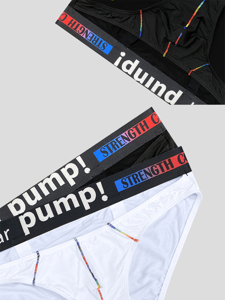2 Pack Men's Sexy Low-rise Garter Briefs | dmunderwear detail image 7