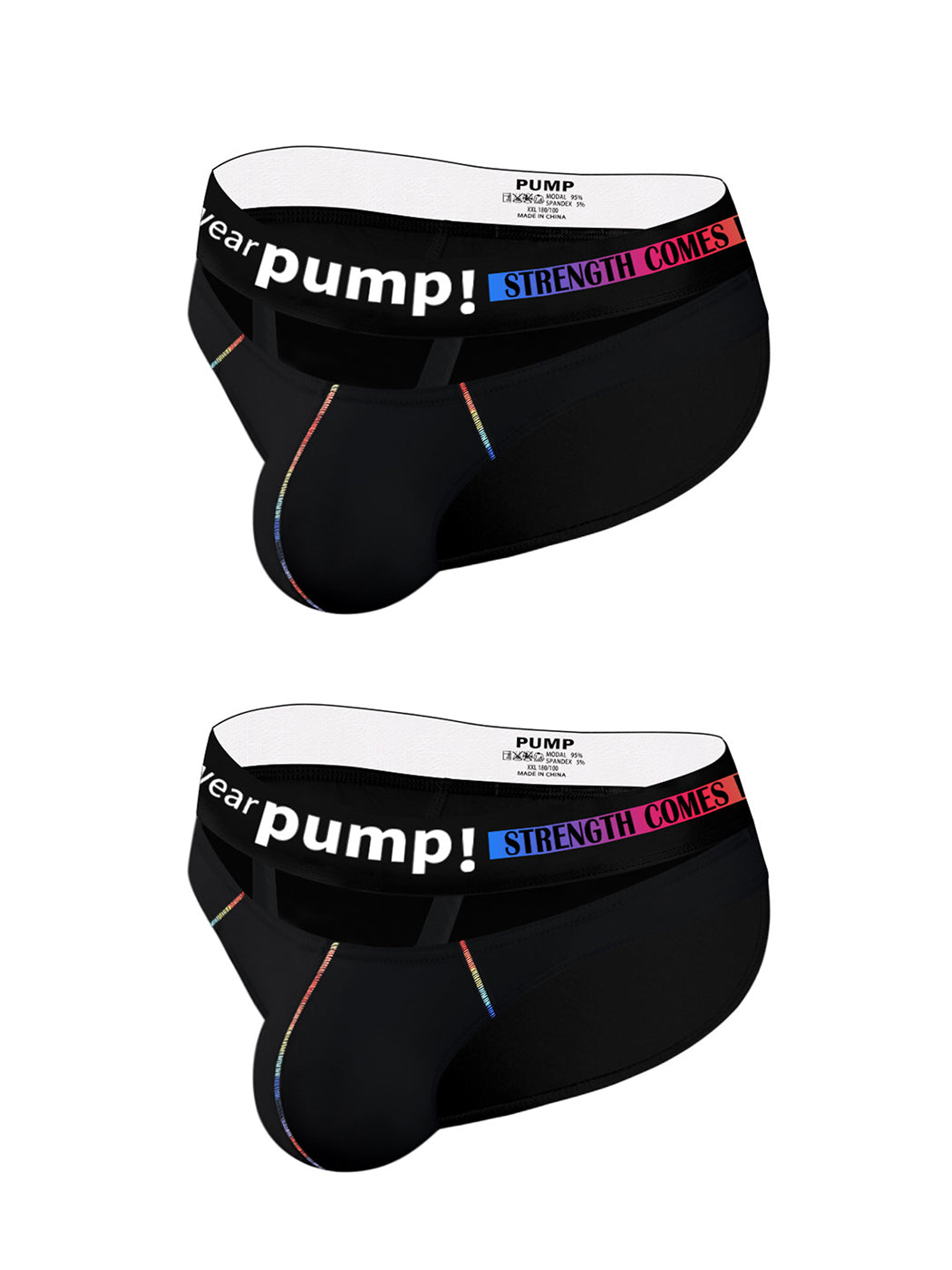 2 Pack Men's Sexy Low-rise Garter Briefs | dmunderwear detail image 8