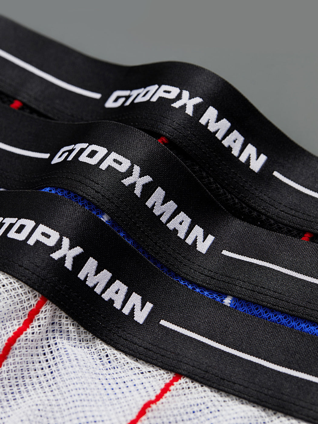 2 Pack Men's Sexy Low-rise Transparent Mesh Trunks | dmunderwear detail image 4