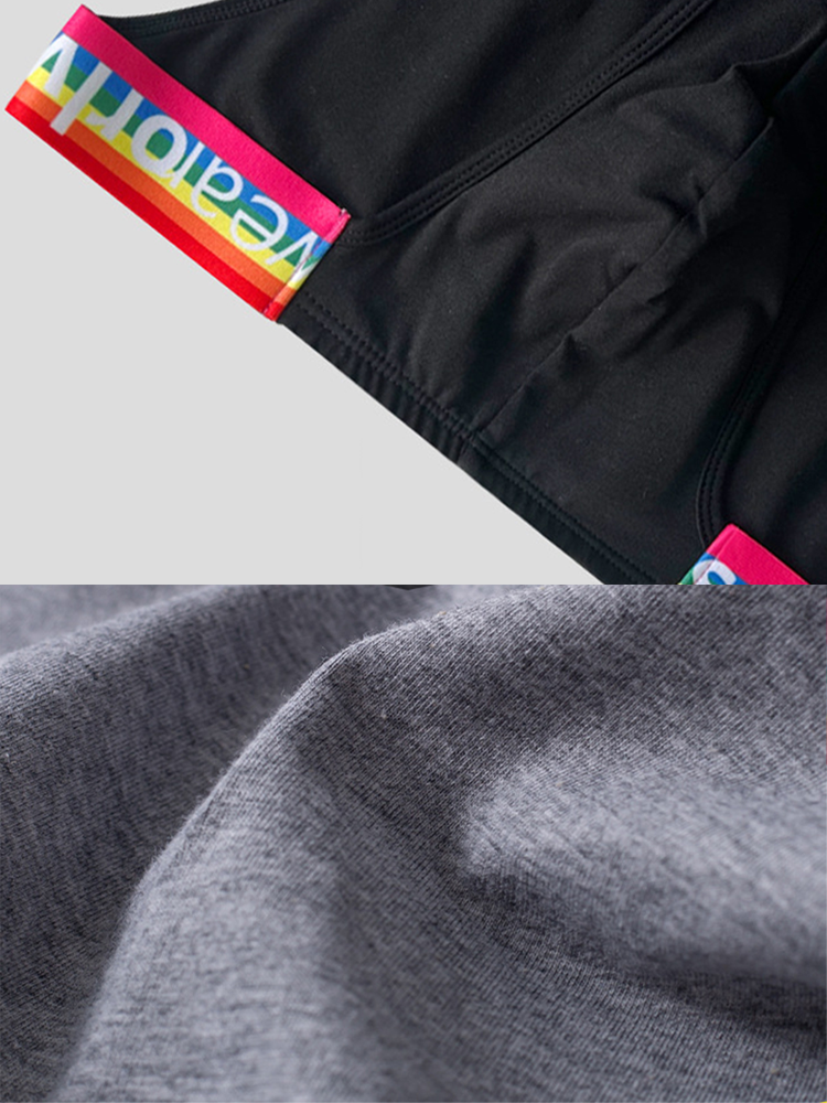 2 Pack Men's Sexy Rainbow Bikinis | dmunderwear detail image 10