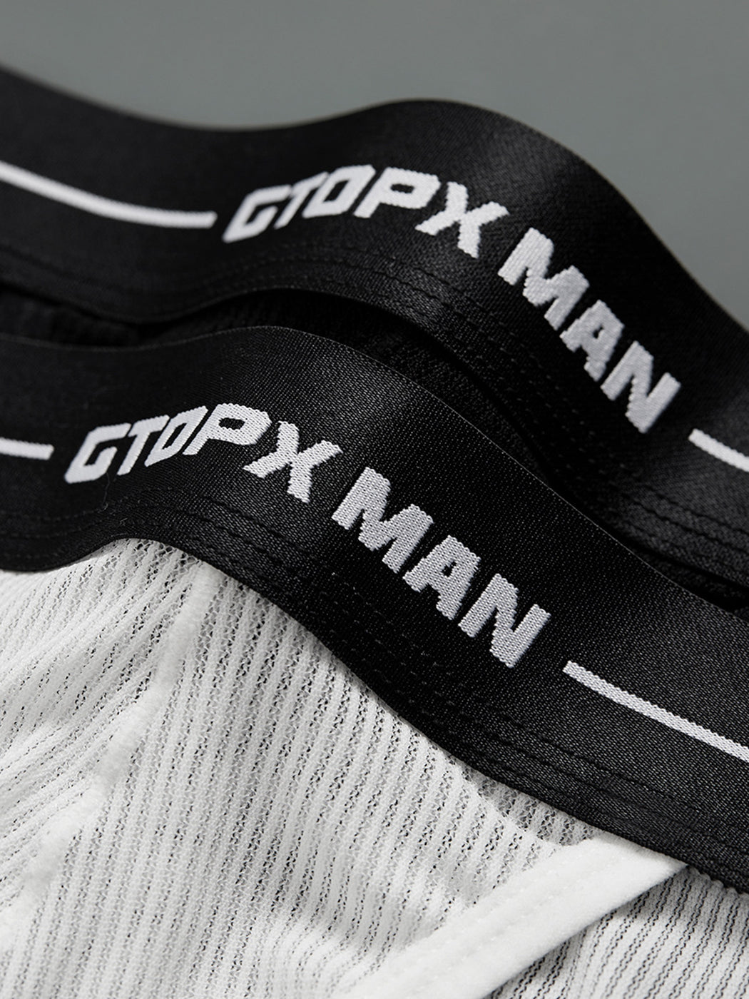 2 Pack Men's Sexy Striped Mesh Briefs | dmunderwear detail image 5