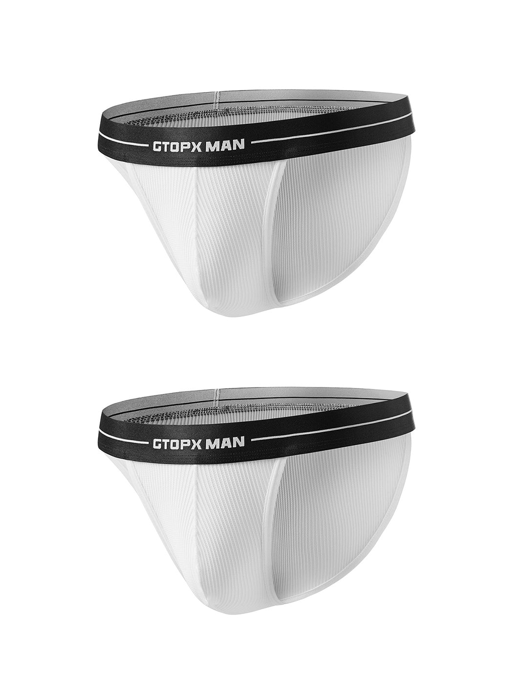 2 Pack Men's Sexy Striped Mesh Briefs | dmunderwear detail image 7