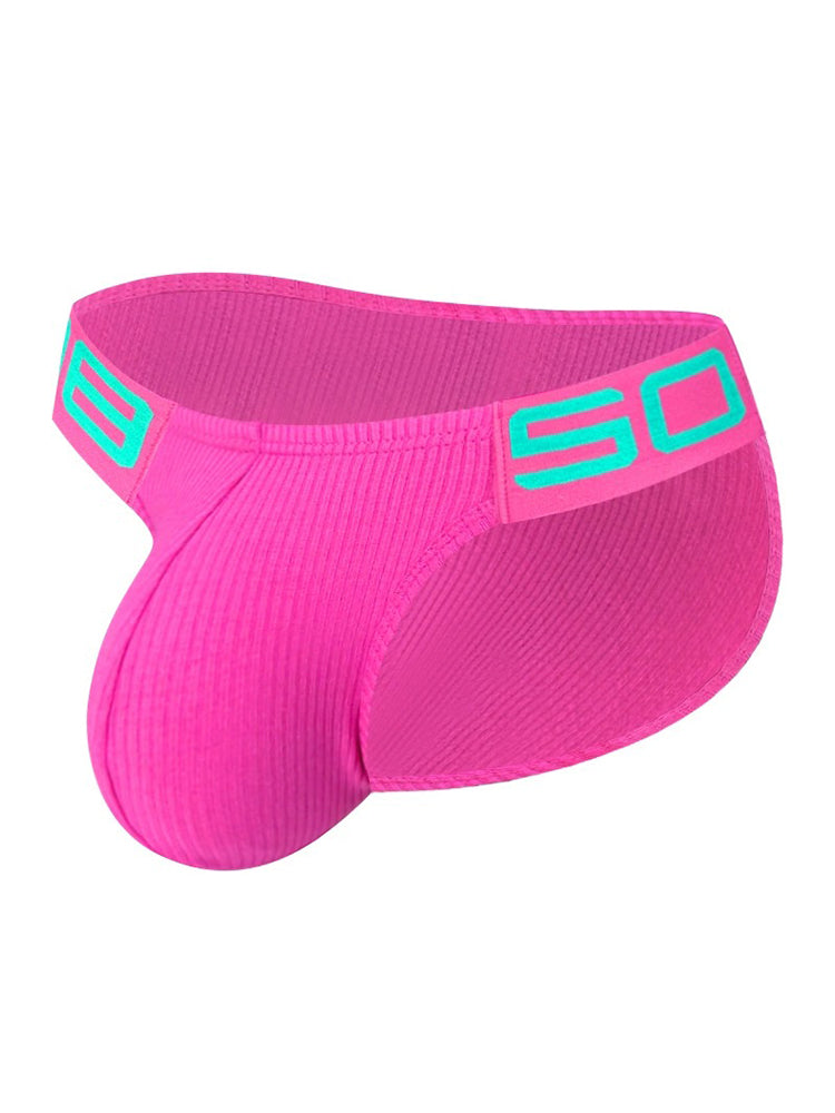 2 Pack Men's Sexy Threaded Fabric Bikinis | dmunderwear detail image 12