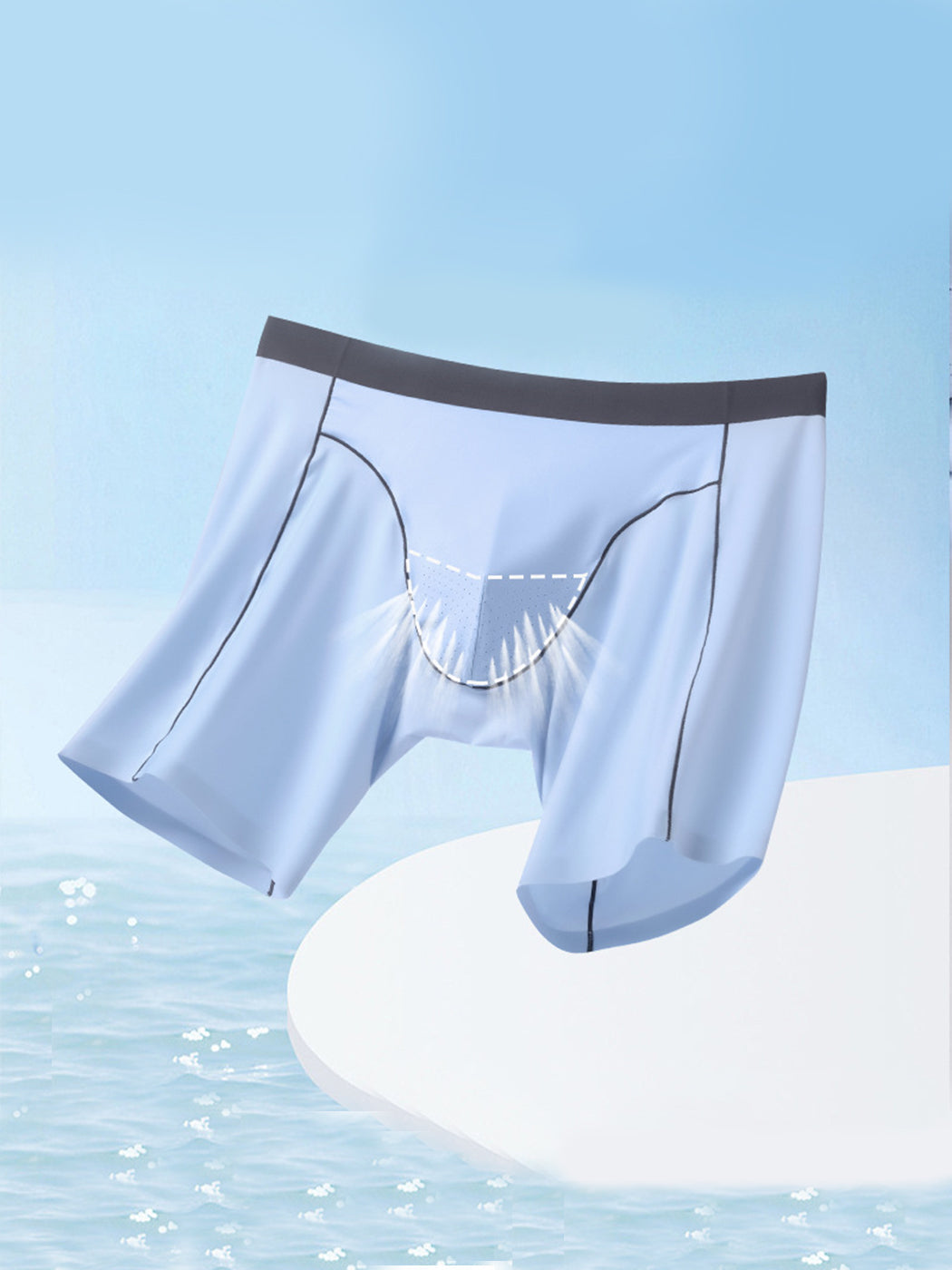 2 Pack Men's Sport Chafe Proof Boxer Briefs | dmunderwear