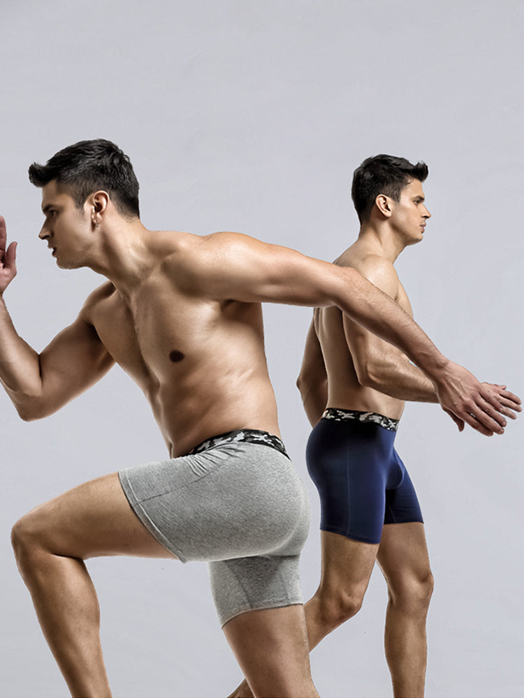 2 Pack Men's U Convex Large Support Pouch Boxers Briefs | dmunderwear detail image 3