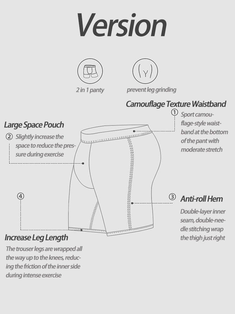 2 Pack Men's U Convex Large Support Pouch Boxers Briefs | dmunderwear detail image 5