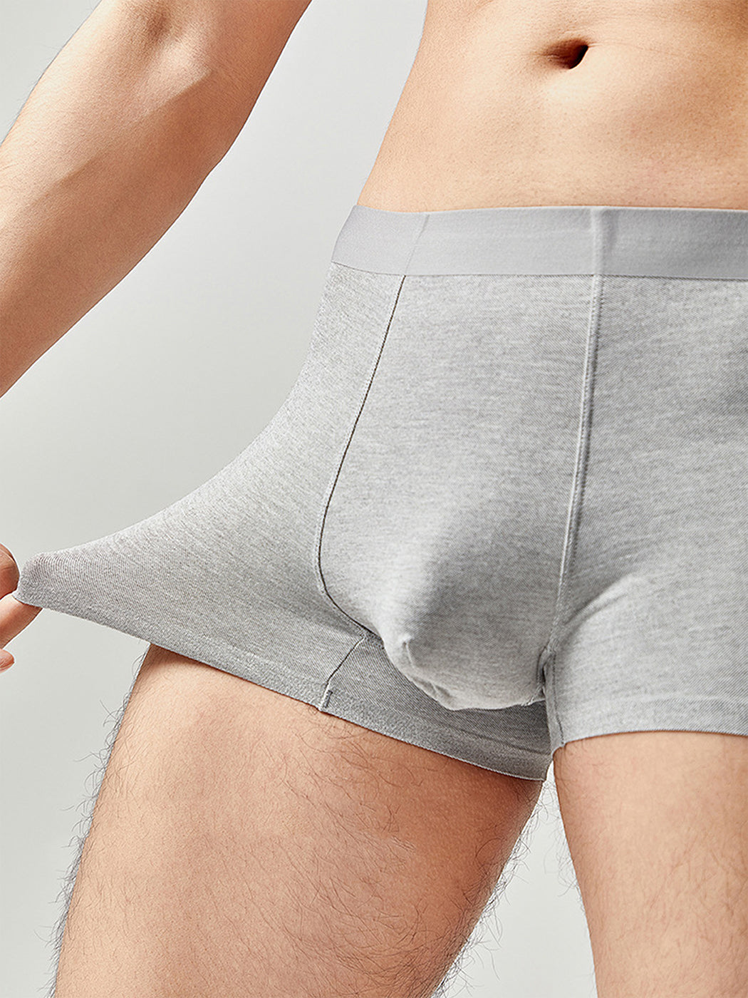 2 Pack Men's U Convex Pouch Trunks | dmunderwear detail image 4