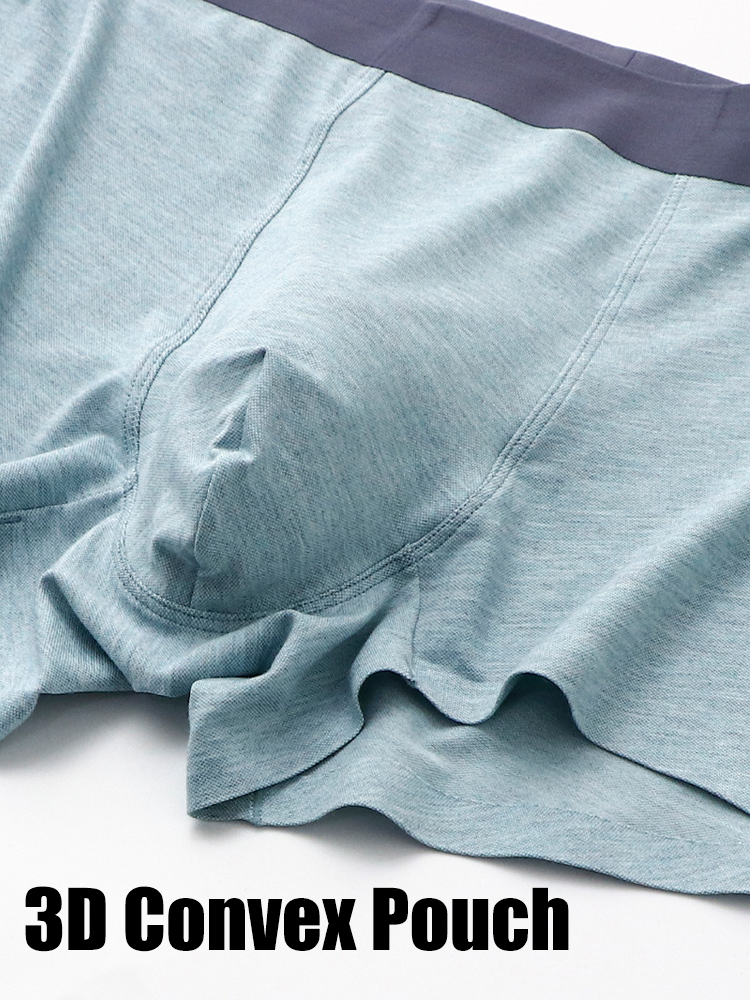 2 Pack Men's U Convex Pouch Trunks | dmunderwear detail image 6