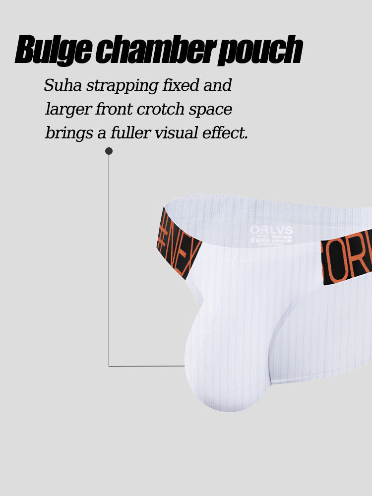 2 Pack Men's Wide Waistband Big Pouch Briefs | dmunderwear detail image 15