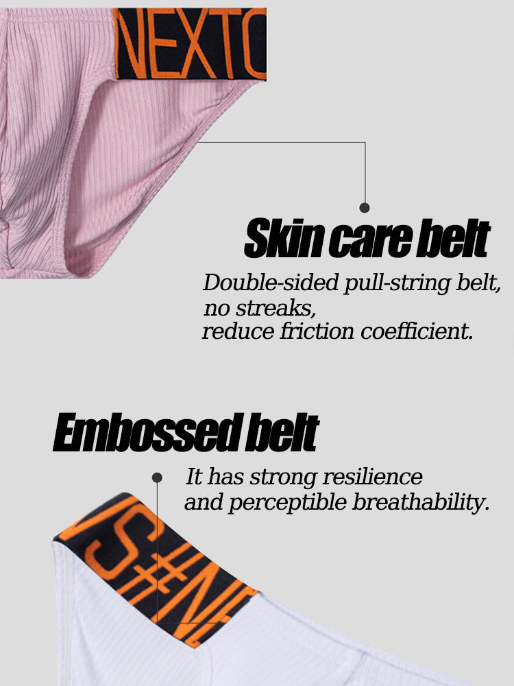 2 Pack Men's Wide Waistband Big Pouch Briefs | dmunderwear detail image 16
