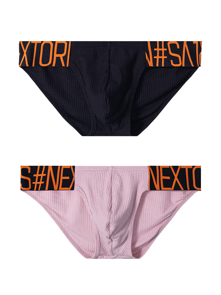 2 Pack Men's Wide Waistband Big Pouch Briefs | dmunderwear detail image 2