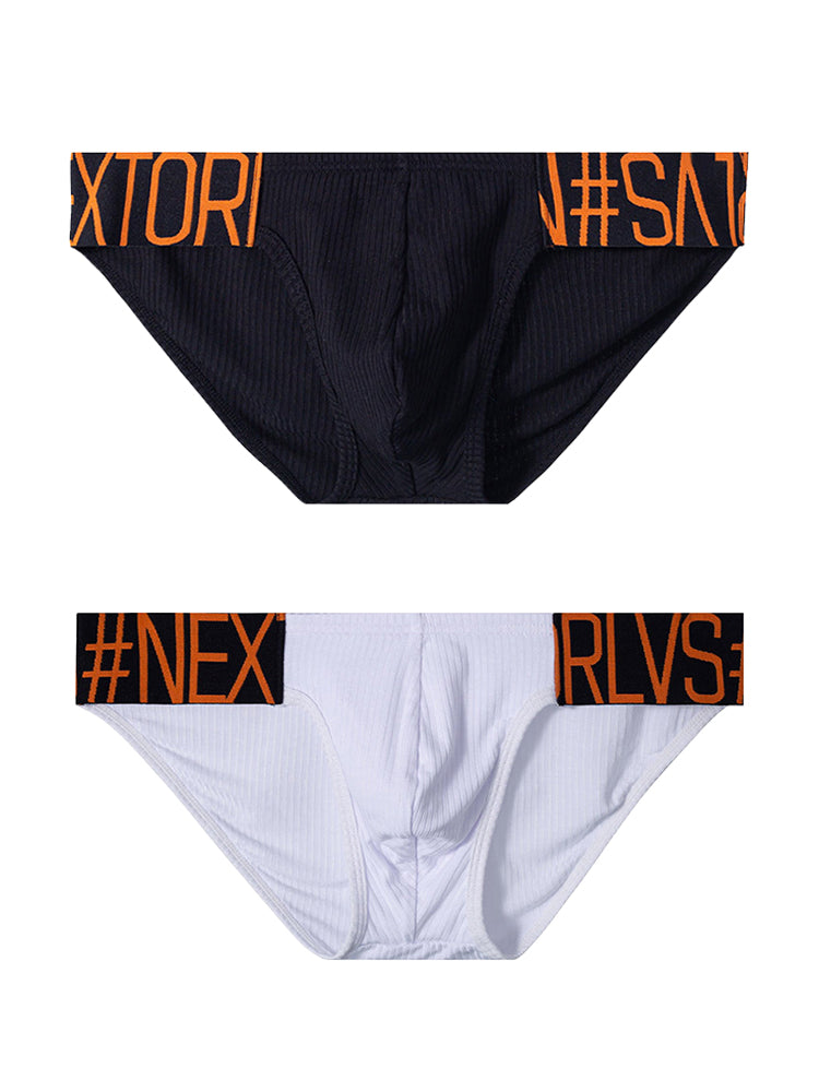 2 Pack Men's Wide Waistband Big Pouch Briefs | dmunderwear detail image 8