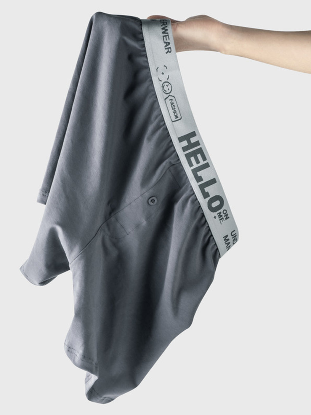 2 Pack Men's Woven Cotton Boxer Shorts With Button Fly | dmunderwear detail image 10