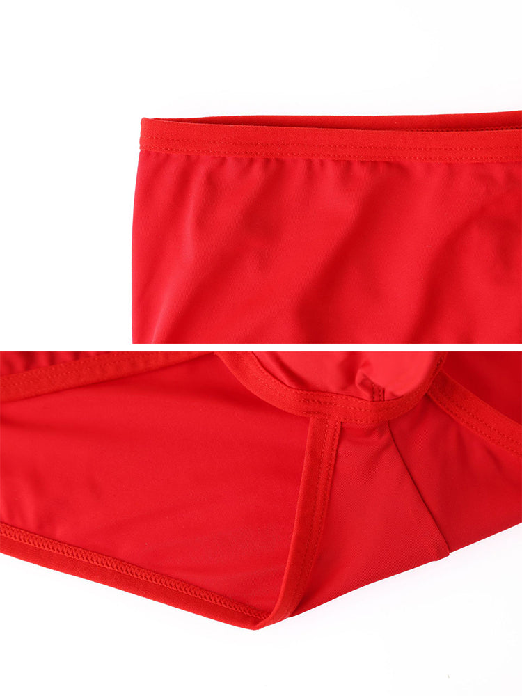 2 Pack Men's 3D Pouch Low-Rise Slim-Fit Trunks | dmunderwear detail image 11