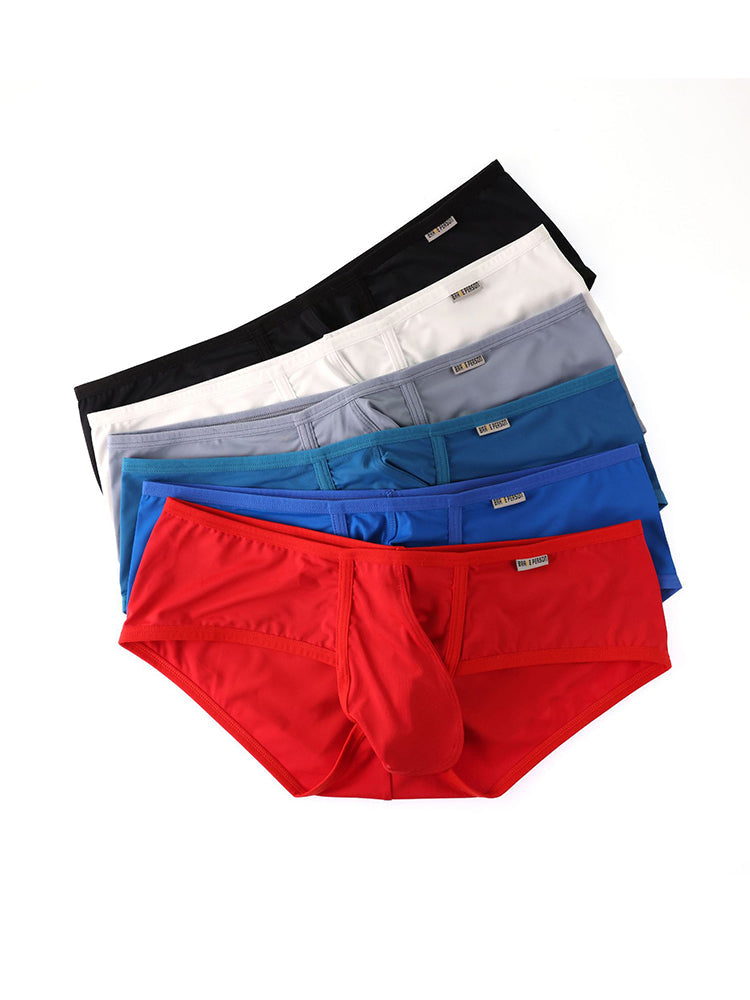 2 Pack Men's 3D Pouch Low-Rise Slim-Fit Trunks | dmunderwear detail image 8