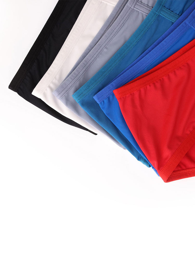 2 Pack Men's 3D Pouch Low-Rise Slim-Fit Trunks | dmunderwear detail image 9