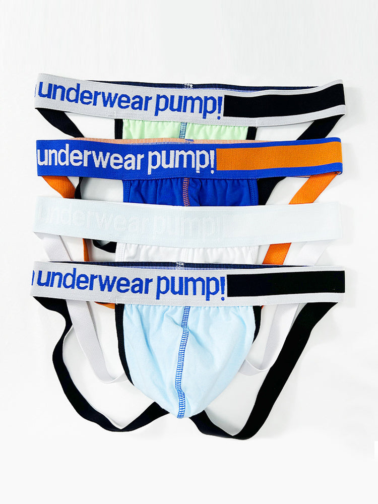 2 Pack Men's 3D Pouch Open-Back Jockstraps | dmunderwear detail image 10