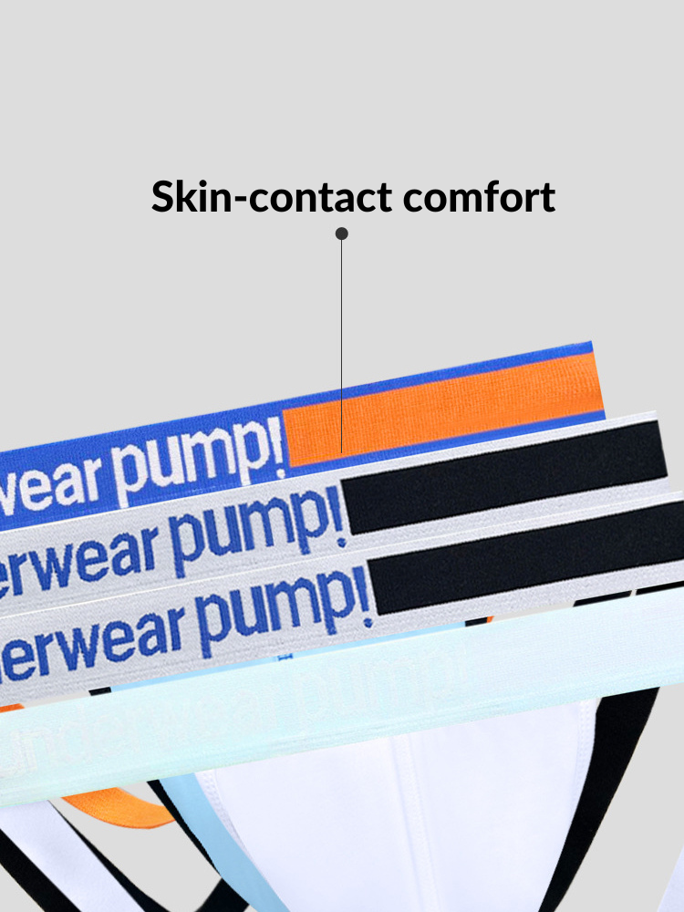 2 Pack Men's 3D Pouch Open-Back Jockstraps | dmunderwear detail image 7