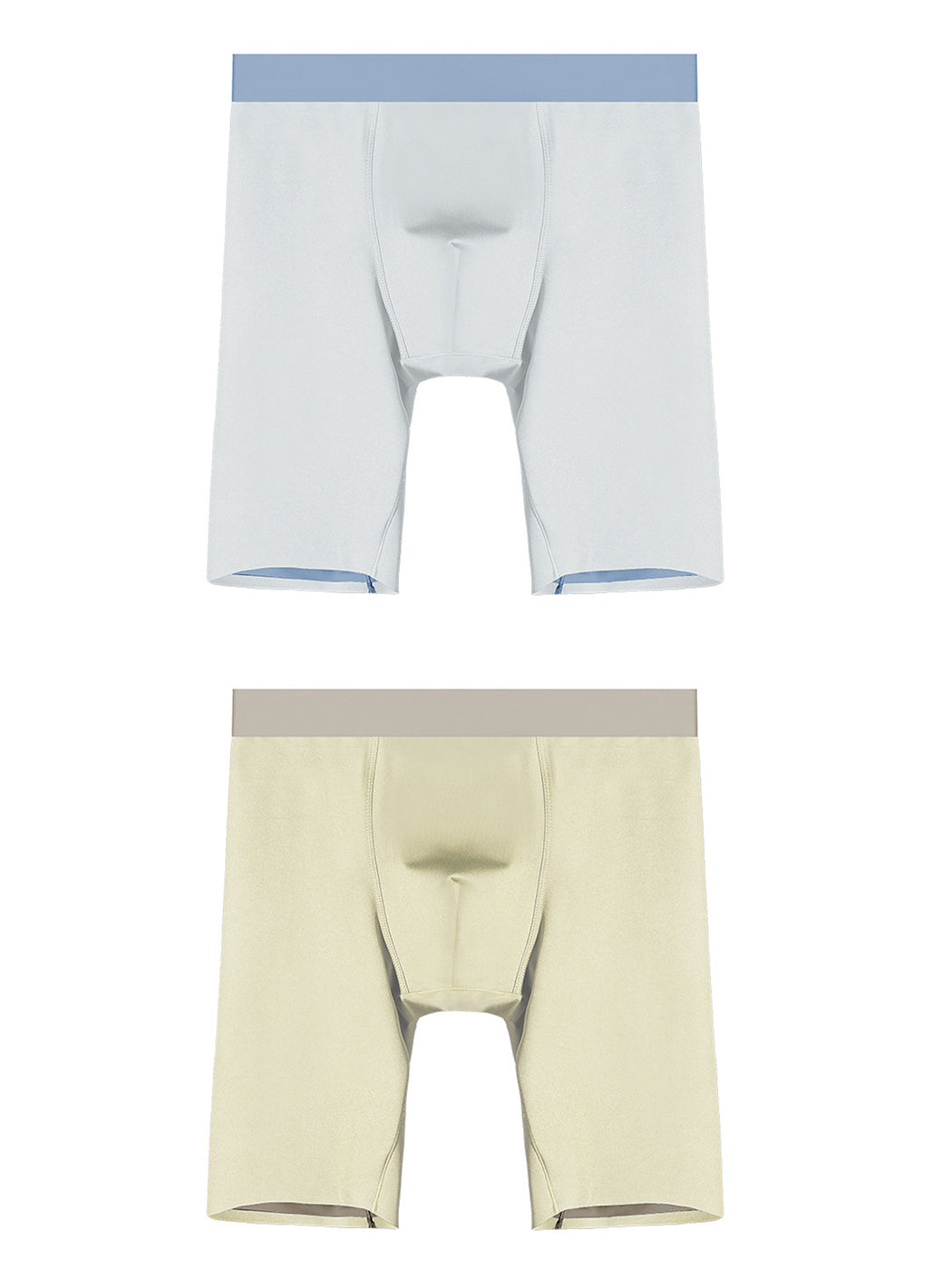 2 Pack Men's Active Flyless Boxer Briefs | dmunderwear detail image 10