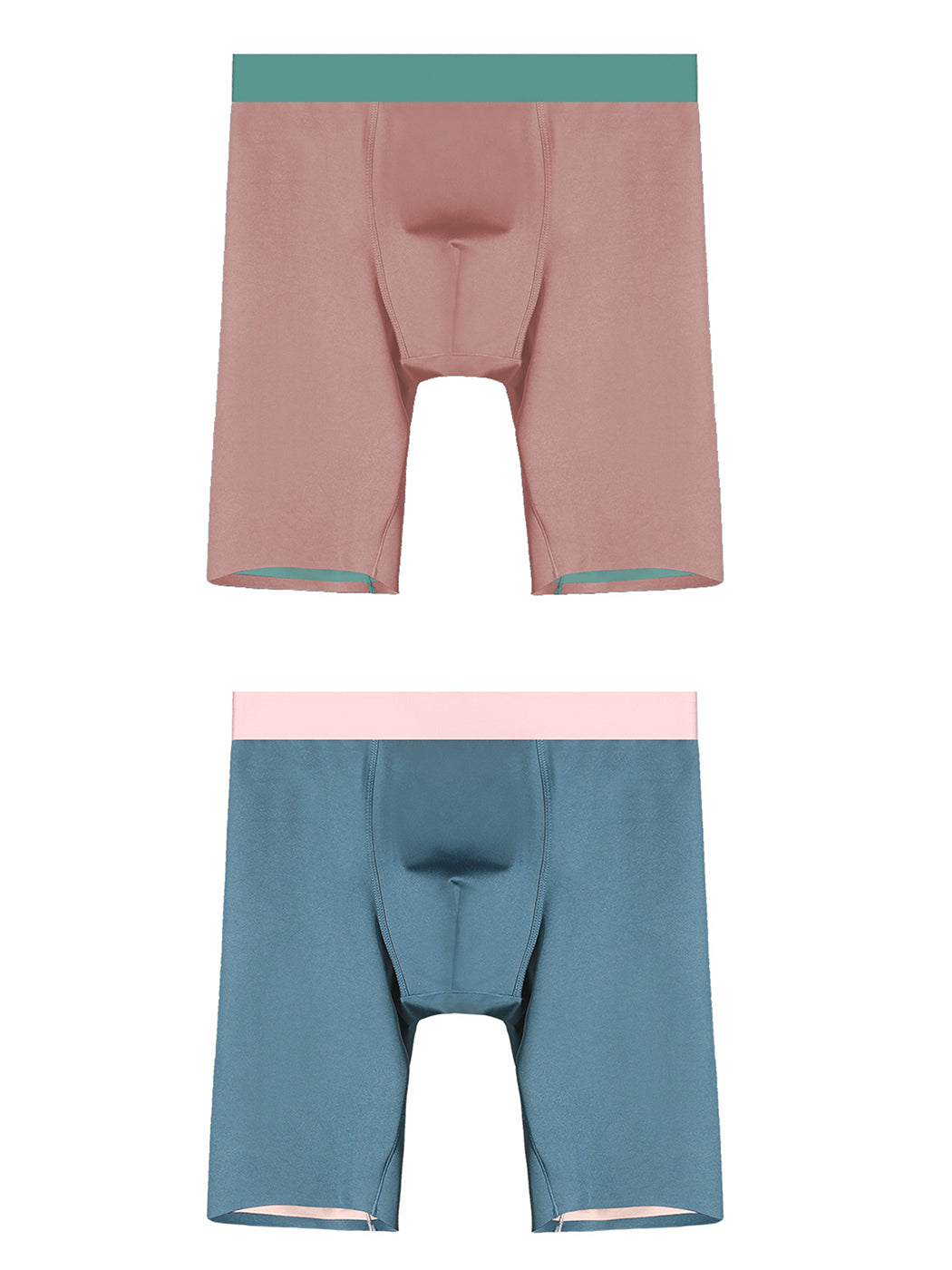 2 Pack Men's Active Flyless Boxer Briefs | dmunderwear detail image 15