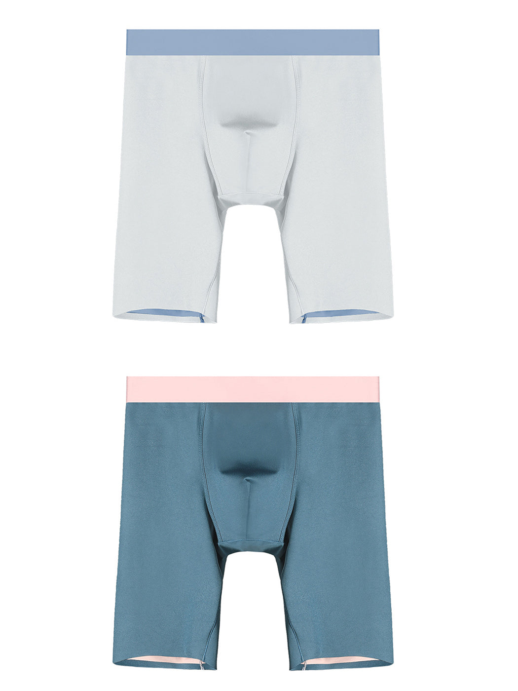 2 Pack Men's Active Flyless Boxer Briefs | dmunderwear detail image 16