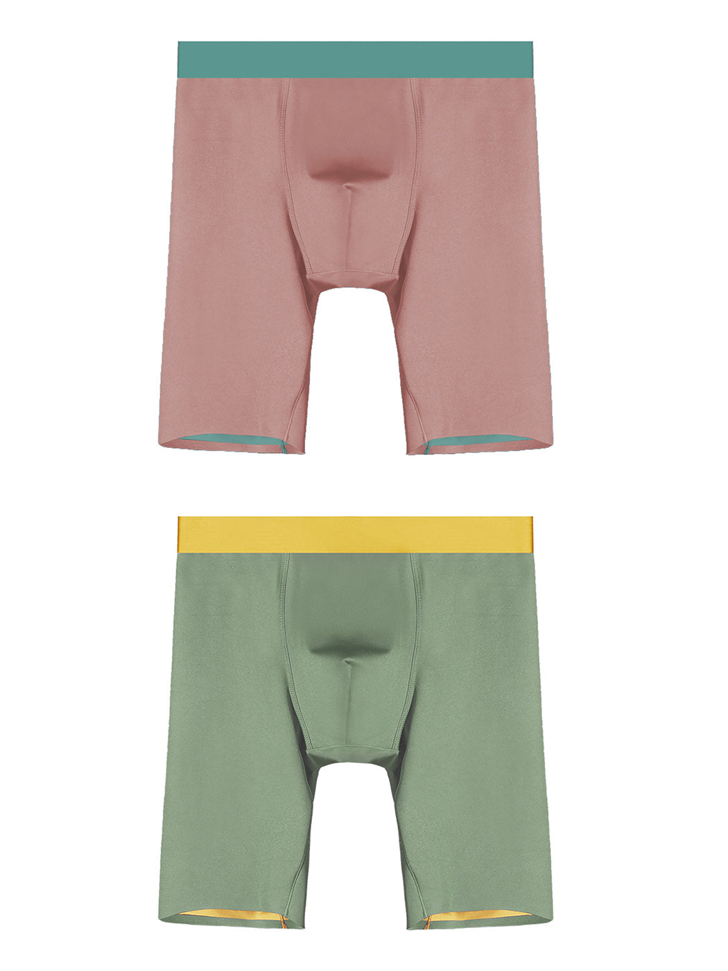 2 Pack Men's Active Flyless Boxer Briefs | dmunderwear detail image 17