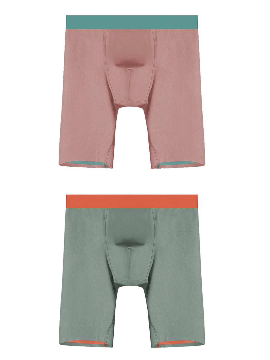 2 Pack Men's Active Flyless Boxer Briefs | dmunderwear detail image 18