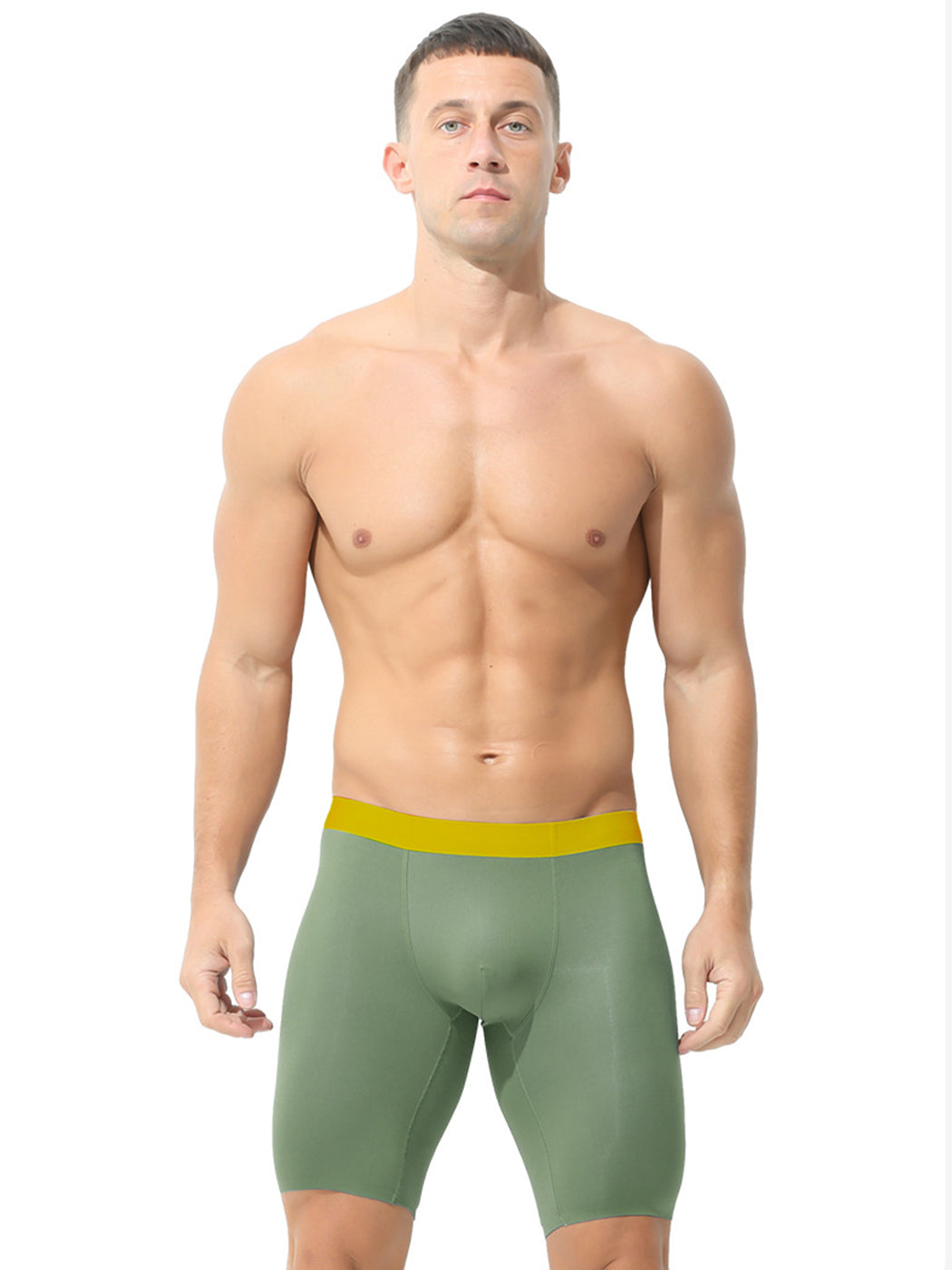 2 Pack Men's Active Flyless Boxer Briefs | dmunderwear detail image 5