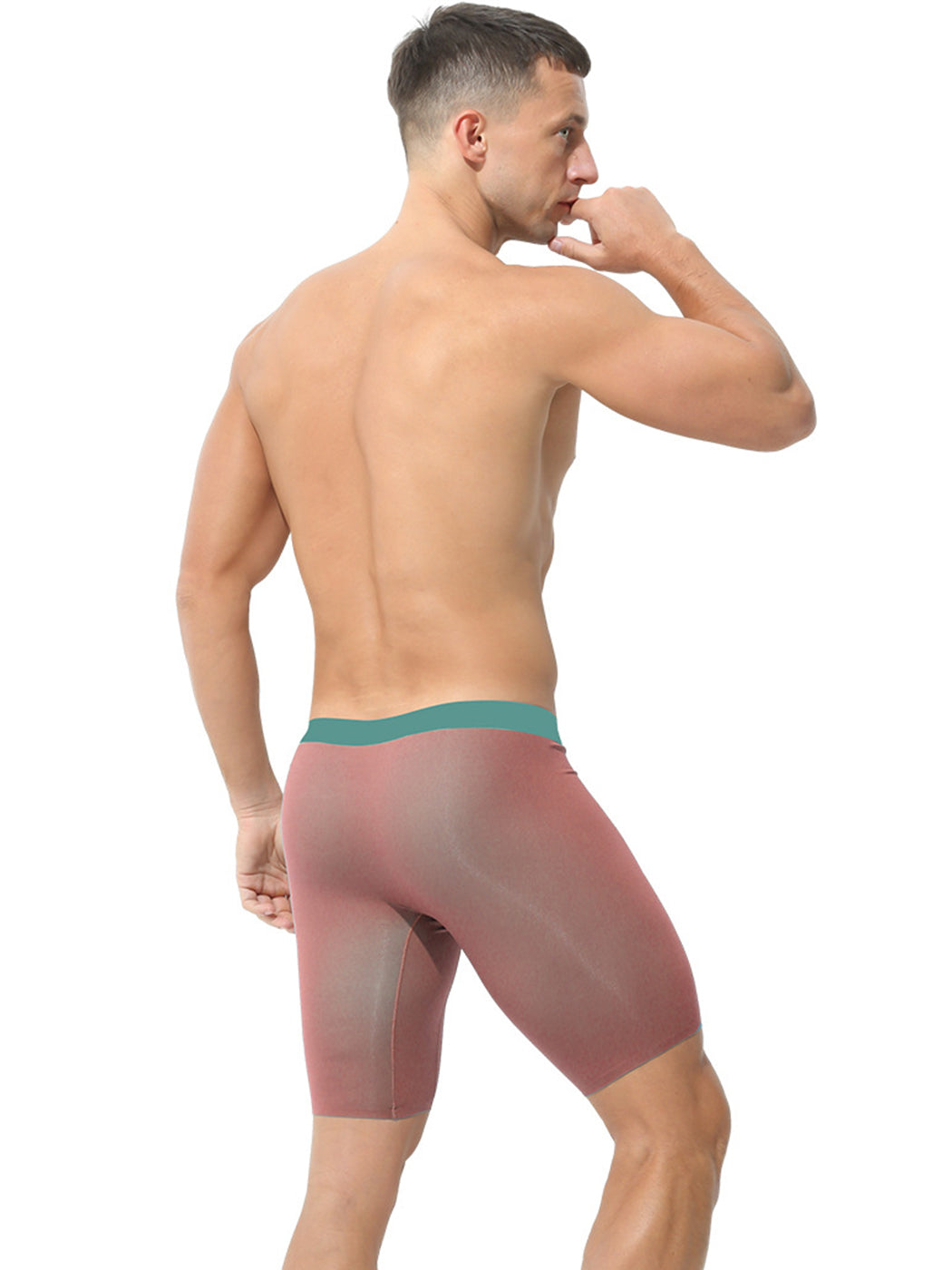 2 Pack Men's Active Flyless Boxer Briefs | dmunderwear detail image 9
