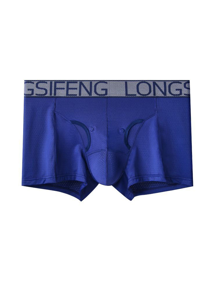 2 Pack Men's Anatomical Support Pouch Antibacterial & Breathable Trunks | dmunderwear detail image 15