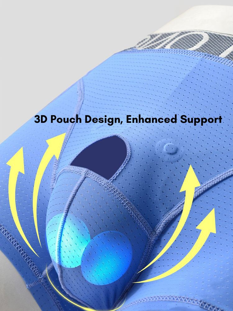 2 Pack Men's Anatomical Support Pouch Antibacterial & Breathable Trunks | dmunderwear detail image 5