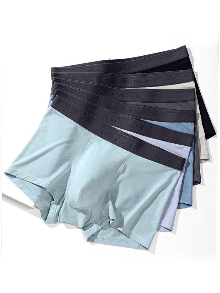 2 Pack Men's Anti-Bacterial Modal Trunks | dmunderwear detail image 10