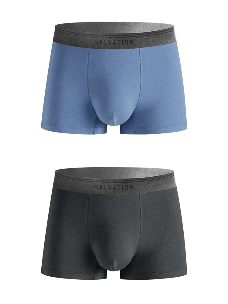 2 Pack Men's Anti-Bacterial Modal Trunks | dmunderwear detail image 12