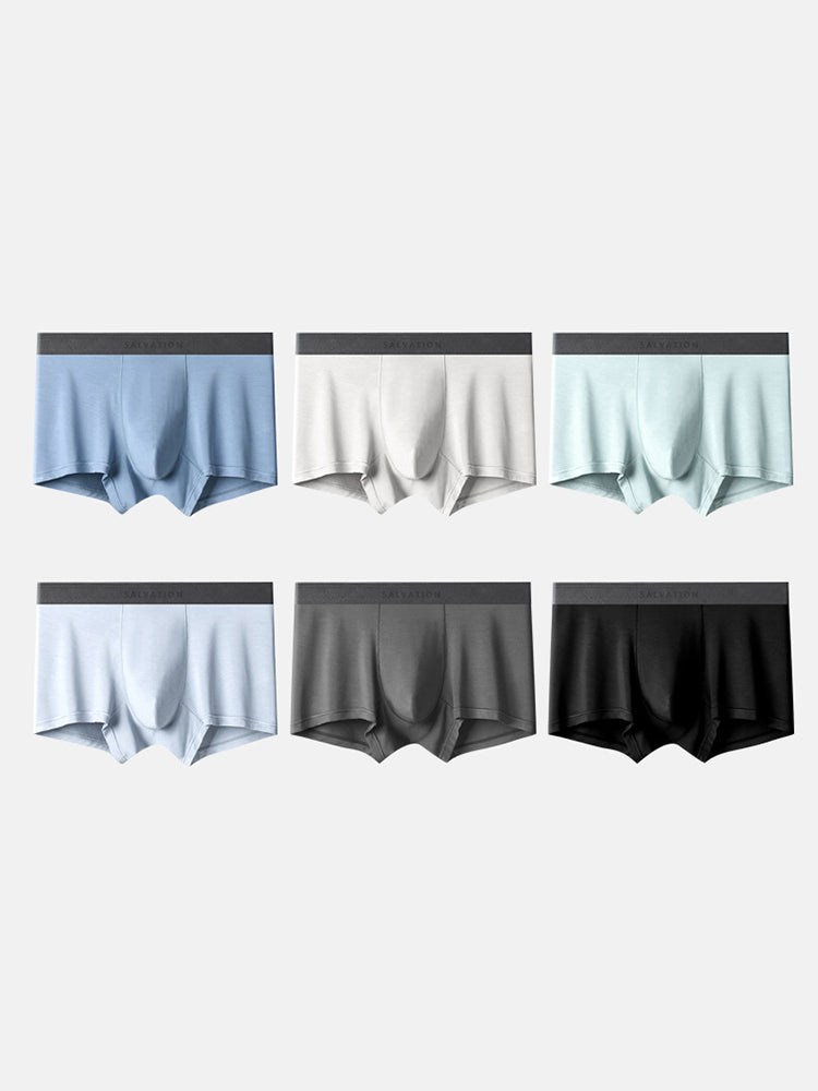 2 Pack Men's Anti-Bacterial Modal Trunks | dmunderwear detail image 16