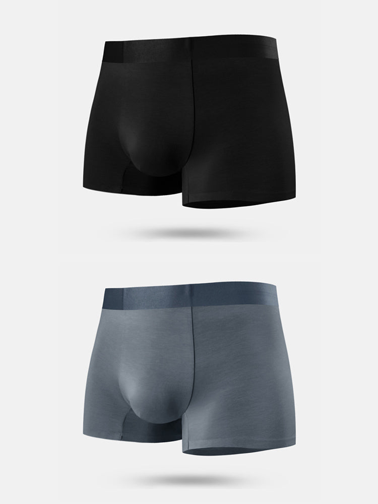 2 Pack Men's Anti-Bacterial Modal Trunks | dmunderwear detail image 17