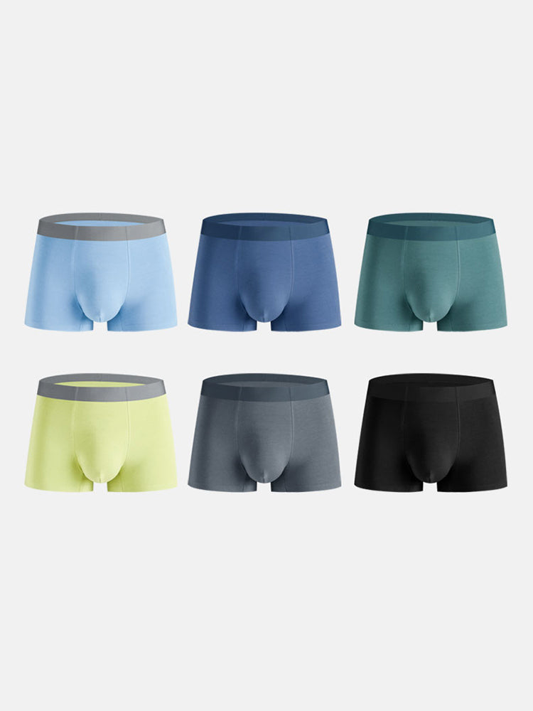 2 Pack Men's Anti-Bacterial Modal Trunks | dmunderwear detail image 18