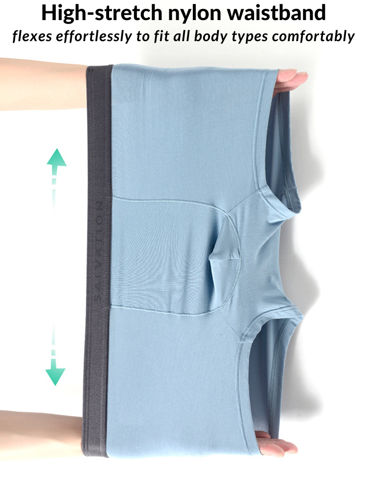 2 Pack Men's Anti-Bacterial Modal Trunks | dmunderwear detail image 4