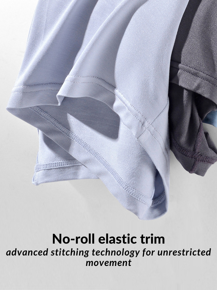 2 Pack Men's Anti-Bacterial Modal Trunks | dmunderwear detail image 6