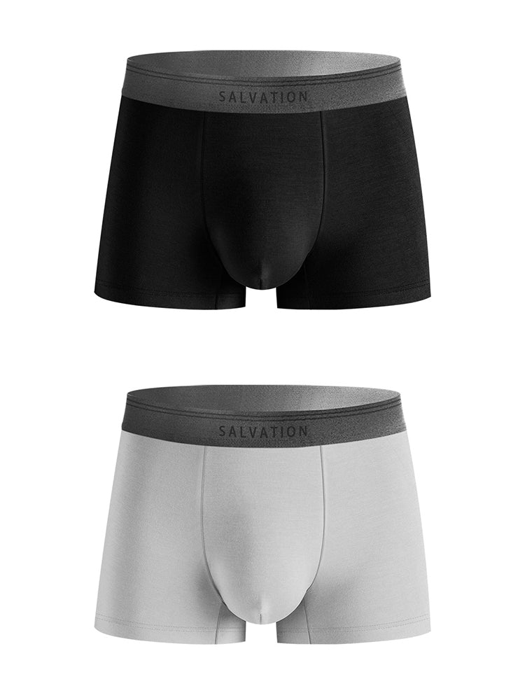 2 Pack Men's Anti-Bacterial Modal Trunks | dmunderwear detail image 7